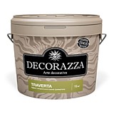 Декоративное покрытие с эффектом натурального камня травертина Decorazza Traverta, 15кг