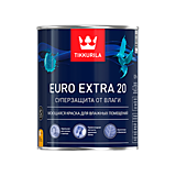 Краска Tikkurila Euro Extra 20 / Евро Экстра 20, для влажных помещений, 0,9 л