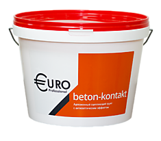 Евро Бетоноконтакт адгезионный сцепляющий для наружных и внутренних работ, 20 кг