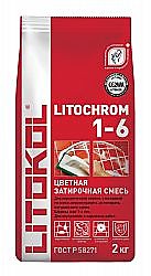 Цеметная затирка LITOCHROM 1-6 Антрацит 2 кг