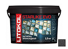 Инновационная эпоксидная затирка LITOKOL STARLIKE EVO S.140 NERO GRAFITE, 2,5кг