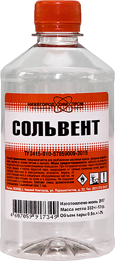 Нижегородхимпром сольвент нефтяной 0,5 л