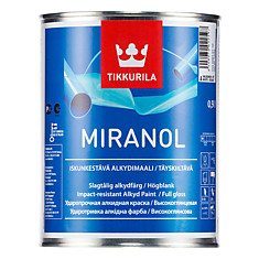 Краска Tikkurila Miranol / Тиккурила Миранол эмаль алкидная универсальная, 0,9 л