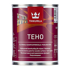 Краска Tikkurila Teho / Тиккурила Техо краска масляная для деревянных фасадов, 0,9 л